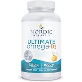 Nordic Naturals Ultimate Omega-D3, Omega 3 Fish Oil Supplements 1280mg with EPA, DHA &amp; Vitamin D3, High Dose, Lemon Flavor, 1
