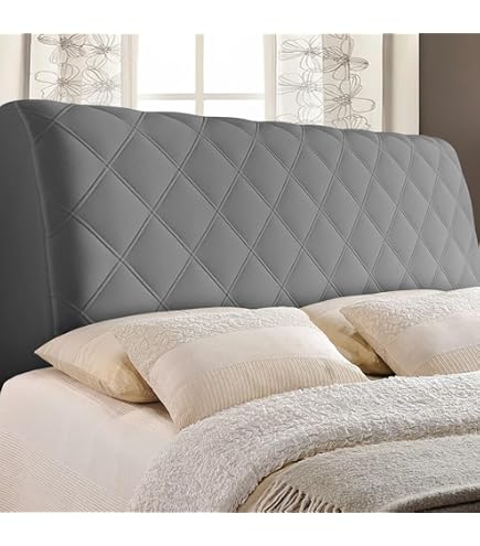 Blanc,180cm Housse Tete De Lit Universelle, Housse De Tête De Lit Universelle Housse De Tete De Lit Extensible Doux Housse De Prot