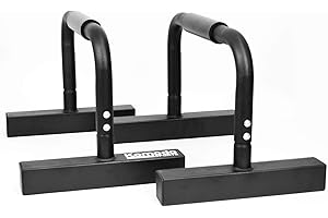 KOMODO Parallettes Home Gym Parallel Dip Bars for Body Weight Workout Station Calisthenics