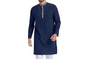 LVCBL Kaftan lniane Thobe męskie luźne islamskie ubrania męskie retro Abaya Lounge Robes M-3XL