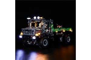 Hosdiy Luci LED Light Kit per (Camion Fuoristrada 4x4 Mercedes-Benz Zetros) Modello - Compatibile con Lego 42129 - Luci LED Kit (Solo Luci, Senza Modello)