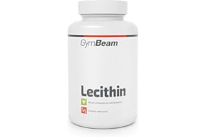 GymBeam Lecitina di Soia - Lecitina in Capsule, Fonte di Colina e Fosfolipidi - 1200 mg per Capsula, Confezione da 60 Giorni, Ricca di Acidi Grassi Oleico e Linoleico, 120 cps