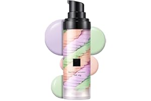 SONGQEE One Step Color Corrector Face Primer, Skin Perfecting Primer Isolation Cream, Skin Tone Correcting and Brightening Makeup Primer, Oil Control Moisturizing, Vegan Friendly