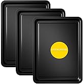 3-Pack - Essentials Baking Tray Set 32cm -Non-Stick Tin, Multi-Pack Set Oven Pan - Dishwasher Safe and Easy Clean by KITCHENE