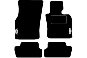 Lusso Car Mats Tailored/Compatible To Fit Mini Cooper F56/F57 3 Door 2014 onwards with Unique Logos (Red Edging)