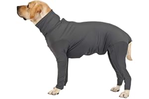 DINGDONG ART IUOU Pijamas para el hogar para Mascotas, Mono para Perros, protección operativa, Mono de Manga Larga, cómodo para Perros medianos Grandes XS-3XL