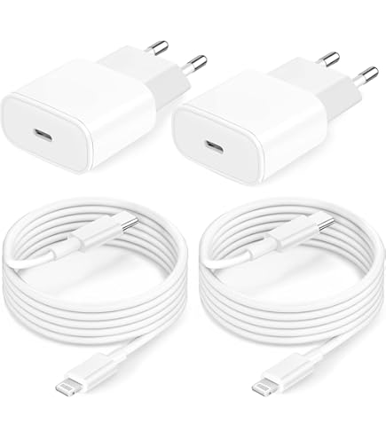 USB-C-snellader 40 W voor iPhone 17/17 Pro/17 Pro Max/17 Air, iPhone 16/15, USB C-adapter en 2 m kabel, Power Delivery Fast Charger