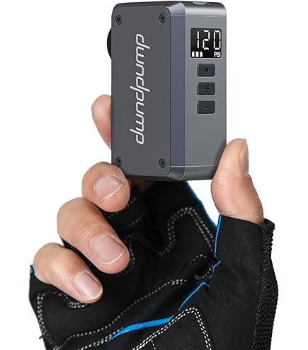 CYCPLUS AS2 Pro Max Tiny Mini-fietspomp, max. 120 psi draadloos, automatische uitschakeling, met Presta- en Schrader-ventiel voor e-bike, mountainbike, stadsfiets en racefiets, versie 2025