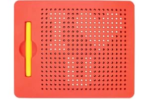 ALEENFOON Tavola da disegno magnetica per bambini dai 3 anni in su, lavagna magnetica, lavagna da disegno, lavagna magica, scrivibile, giocattolo educativo (Piccolo, Rosso)