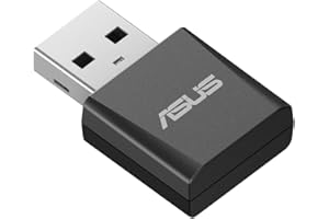 ASUS USB-BE92 Nano, Adattatore USB Tri Band BE6500 WiFi 7 (802.11be), Banda 6GHz, Plug and Play, Compatibile con Windows 10 e 11, Advanced Network Security, Ideale per Gaming e Streaming, Nero