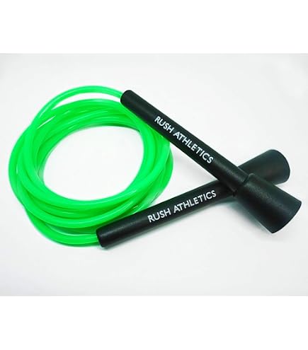 Corde à Sauter Freestyle RUSH ATHLETICS Icon - 3m Réglable - Poignées Polycarbonate - PVC Et Perles