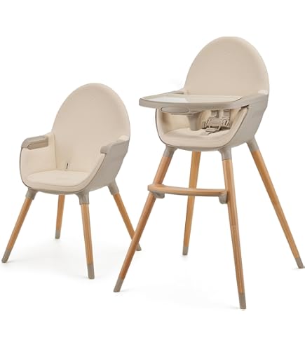 COSTWAY 3-in-1 babystoel omvormbaar, inklapbare kinderstoel met