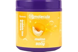 ‎MOLECULA MOLECULA MOLEKULARNA FABRYKA SAMKU Popping Boba Molecularer Kaviar für Bubble Tea Nahrungsergänzungsmittel 100% Vegan und Glutenfrei Bobas ohne künstliche Farbstoffe Perlen 800 g Melone