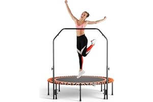 The Fellie Rebounder Trampoline for Adults 40"/48" Mini Trampoline Indoor Outdoor Fitness Trampolines Small Bungee Rebounder for Workout Exercise