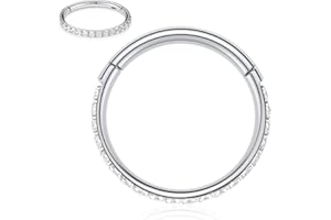 AROWRO 316L chirurgischer Stahl mit Zirkonia für Ohr und Nase, 20 g, 18 g, 16 g, 14 Gauge