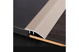 ZZLQIAN Aluminum Floor Transition Strip, Door Bar,Floor Bar, Threshold Ramp, Suitable for Doorways Tile Vinyl Floor Laminate Planks, Bridge the Height Between 6-12mm (Purple Gold, 900 × 43mm)