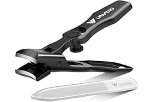 VANWIN Coupe Ongle pour Seniors Grande Ouverture Large, Coupe-Ongles Robuste Anti-Éclaboussures avec Verrou de Sécurité et Réservoir de Récupération pour Femmes