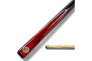 BAIZE MASTER Silver Series 48 Inch CONQUEST 2pc Junior Pool Cue or Kids Snooker Cue with Ash Shaft and 9.5mm Layered Tip