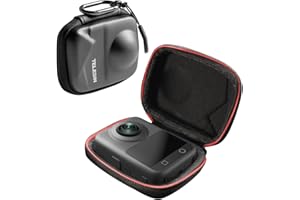 TELESIN Osmo 360 Tragetasche, Reisetasche für DJI Osmo 360, tragbare kleine Aufbewahrungstasche, Schutzhülle, Hartschalen-Reiseschutz mit Handschlaufe und Karabiner für DJI Osmo 360 Zubehör