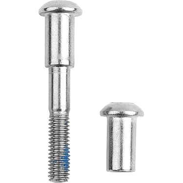 Coppia supporti bianchi con bulloni ferro zincati 521200PB Coppia supporti bianchi con bulloni ferro zincati 521200PB