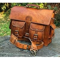 Leder Laptop Aktenkoffer Messenger Satchel Bag, handgefertigte Vintage Leder Rustikale Ledertasche