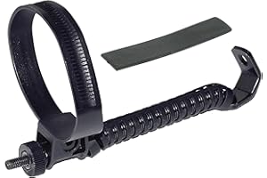 cyclingcolors Amortiguador de dirección para Bicicleta con un diámetro de Tubo hasta 63mm 1" a 1/8" Negro, Atornillado