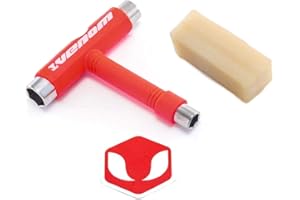 Venom Skateboards Griptape Cleaner/Skate T Tool Pack - Rubber Eraser Tool for Cleaning Grip tape Sandpaper on skateboards Removes Dirt Dust for all Standard Skateboard Decks, Longboards, Cruisers