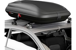 COSTWAY Car Roof Box, 320L Capacity Hard Rooftop Cargo Carrier with Security Keys & Belts, Waterproof Rooftop Luggage Storage Box for Car, SUV, Van, Fits Most Cars