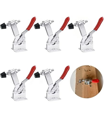 Schnellspanner Für Holzarbeiten – 5-teiliges Kniehebel-Set Mit 27 Kg Haltekraft