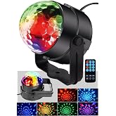 Quenlite QX-135 Mini Led Magic Disko Işığı Sahne Top Işık Sese Duyarlı Eğlence LED Işık
