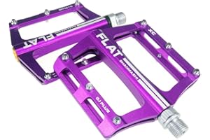 FrontStep Pedali Antiscivolo in Alluminio Pedali per Bicicletta Facili per MTB/Pedale Mountain Bike/Pedale BMX con Perno in Acciaio CR-Mo