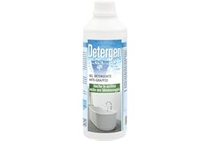 Metacril Detergen, Detergente e Sgrassante Anti-Graffio, Rimuove il Calcare senza Aggredire la Superficie della Vasca, per Vasche in Acrilico e Vasche Idromassaggio - 1 LT