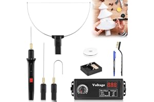 ADDLIVE 4 in 1 Foam Cutter, Hot Wire Foam Cutter Set with Adjustable Power Supply Adapter 9-36W, Styrofoam Cutting Hot Wire with 4 Different Cutting Heads, Polystyrene Cutting Tool for DIY