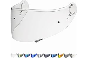 ‎EVERALO Everalo Kompatibel mit Shoei GT air 2 Visier - Gt Air - Neotec - Opticson - Cns1 - Helmvisier Pinlock Ready - Anti-Kratzer und Anti-Beschlag (Klar)