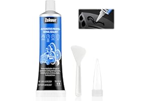 ZOKUUR Silicone Nero per Auto, 100ml Colla per Carrozzeria, Silicone Alte Temperature, Gomma Liquida Nera, Resistente alle Alte e Basse Temperature, Adatto per Sigillare Carrozzerie, Finestre, Tetti, ecc