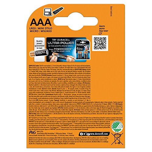 Duracell Plus Power AAA 8 Batteries