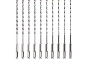 RENNIE TOOL COMPANY 10 Pack Of - 6.5mm x 210mm Long SDS Plus Hammer Drill Bits, Professional Tungsten Carbide Tipped Masonry Drill Bit For Brick, Concrete, Stone, Granite. 6.5mm SDS Drill Bit