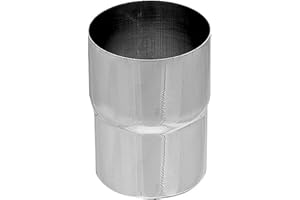 ZAMBELLI GMBH & CO. KG ZAMBELLI Fallrohr Verbinder verzinkt DN 80 Silber Ablaufrohrverbinder verzinkt, Korrosionsschutz, einfache Montage, ohne ausweiten