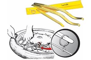 BUZZETTI Kit 3 desmontador de neumáticos Pro 2 curvados x 350 mm y 1 Recto x 240 mm