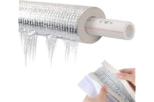 TURKAS Plerile Isolation De Tuyau, Tuyau en Mousse ID 27 Mm-250 Mm pour Tuyau d'eau Chaude Et Froide, Tube D'isolation Thermique Ignifuge Étanche avec Feuille D'aluminium (Size : ID65mm(2-1/2"))