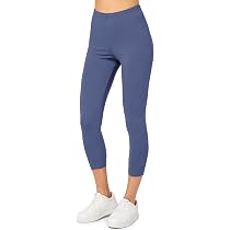 SINOPHANT 3/4 Leggins Capri Vita Alta Donna, Estivi Leggings Donna ...