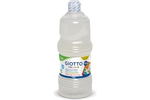 GIOTTO Collage 1 kg transparent lim, långsam torkning och tvättbar från huden, perfekt för skolor och klubbar efter skolan