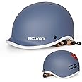 Ckorison Adult Bike Helmet for Men and Women with USB Rear Light, urban Commuter Cycling Helmets Suitable for Scooter and Skateboard Helmet Adjustable Size 56-61cm