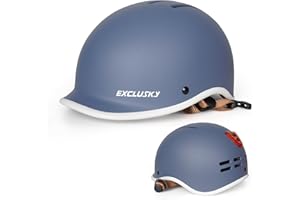 Ckorison Bike Helmet for Adults, Lightweight Breathable Bicycle Helmet with USB Rear Light Safety Certified EN1078 Cycling Helmet with Adjustable Dial Size 56-61cm