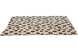 Trixie Manta para Perros y Gatos - Manta Suave y Cálida para Mascotas, Beige, 100x70 cm