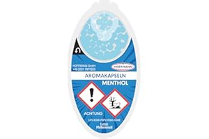 ‎AV AVISHI Hoffmann Aroma Kapseln | DIY Click Filter Kugeln | 10er-Pack (1000 Kugeln) + Sticker (Menthol)