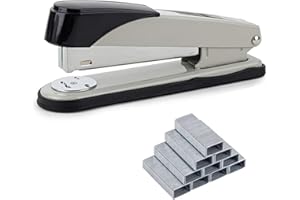 ACCOCO Agrafeuse de bureau, 50 feuilles, Métal, Ergonomique, 1000 Agrafes incluses