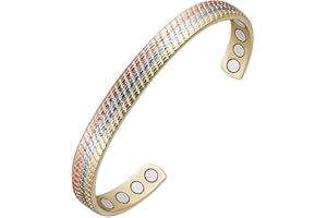 ‎YINOX YINOX Magnetschmuck Kupfer Armband, 8 starke Magnete können Arthritis und Migräne effektiv behandeln, natürliche Magnetfeldtherapie