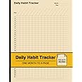 Daily Habit Tracker: Habit Tracking Notebook | One Month to a Page | Large