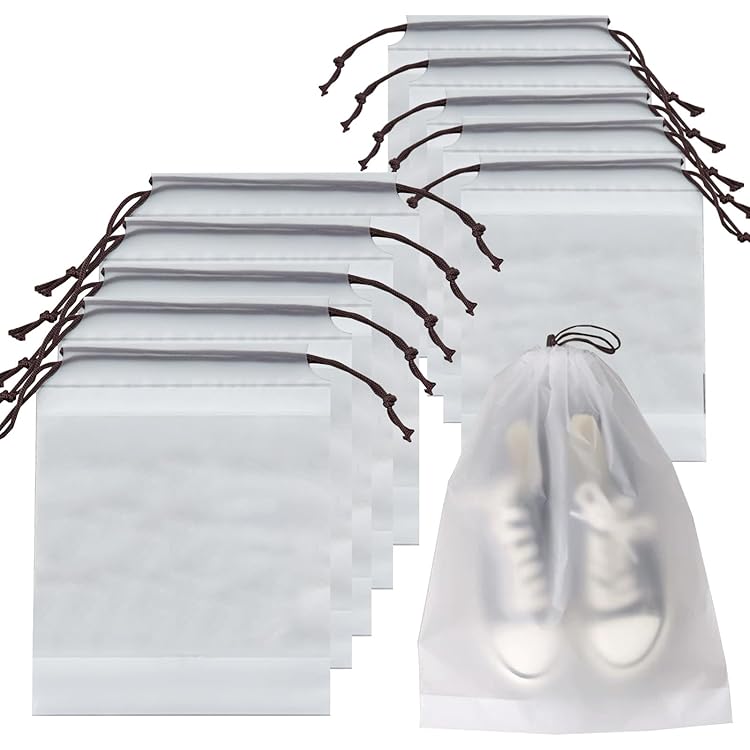 10 Pièces Sac À Chaussures De Voyage,Housses Chaussures,Sac À Cordon